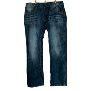 Buffalo David Bitton Mens Denim Dark Wash Blue Jeans CA17311 Size 36 x 31